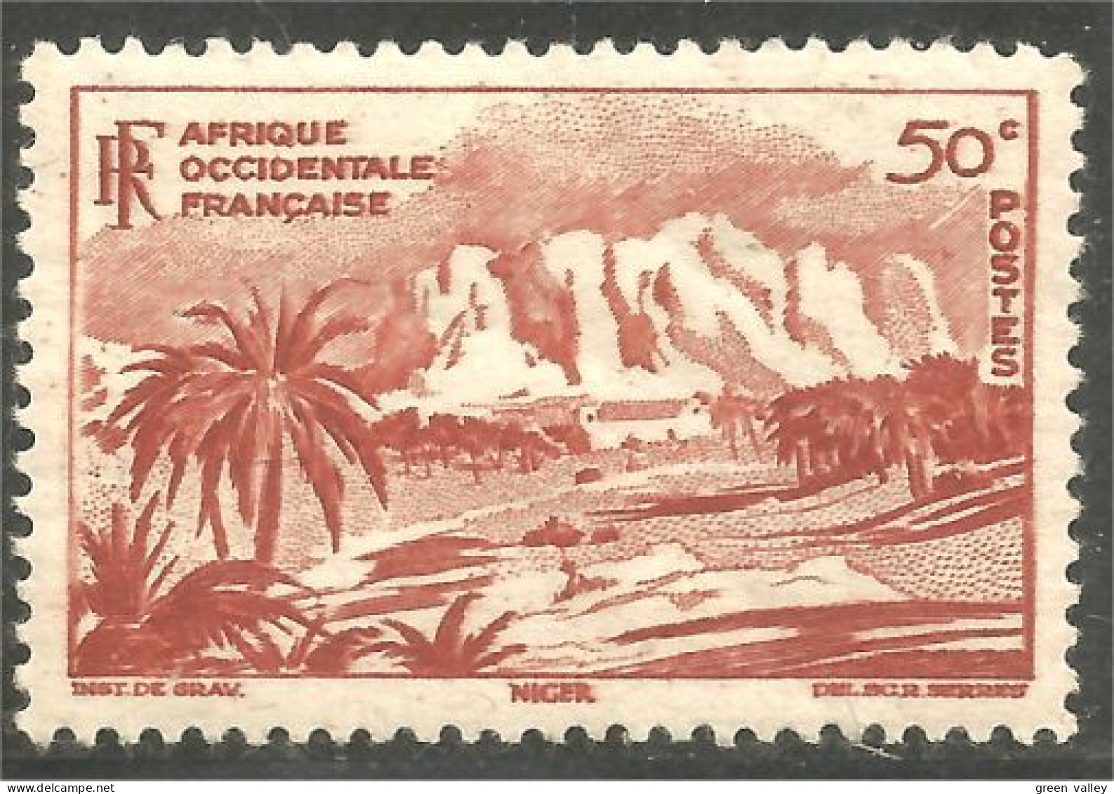 372 AOF Montagne Niger Mountain MH * Neuf (f3-AEF-368a) - Nuovi