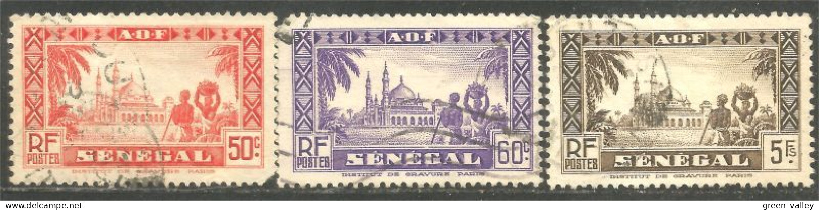 372 AOF Sénégal 1935 Mosquée Djourbel Mosque (f3-AOF-346) - Mosquées & Synagogues