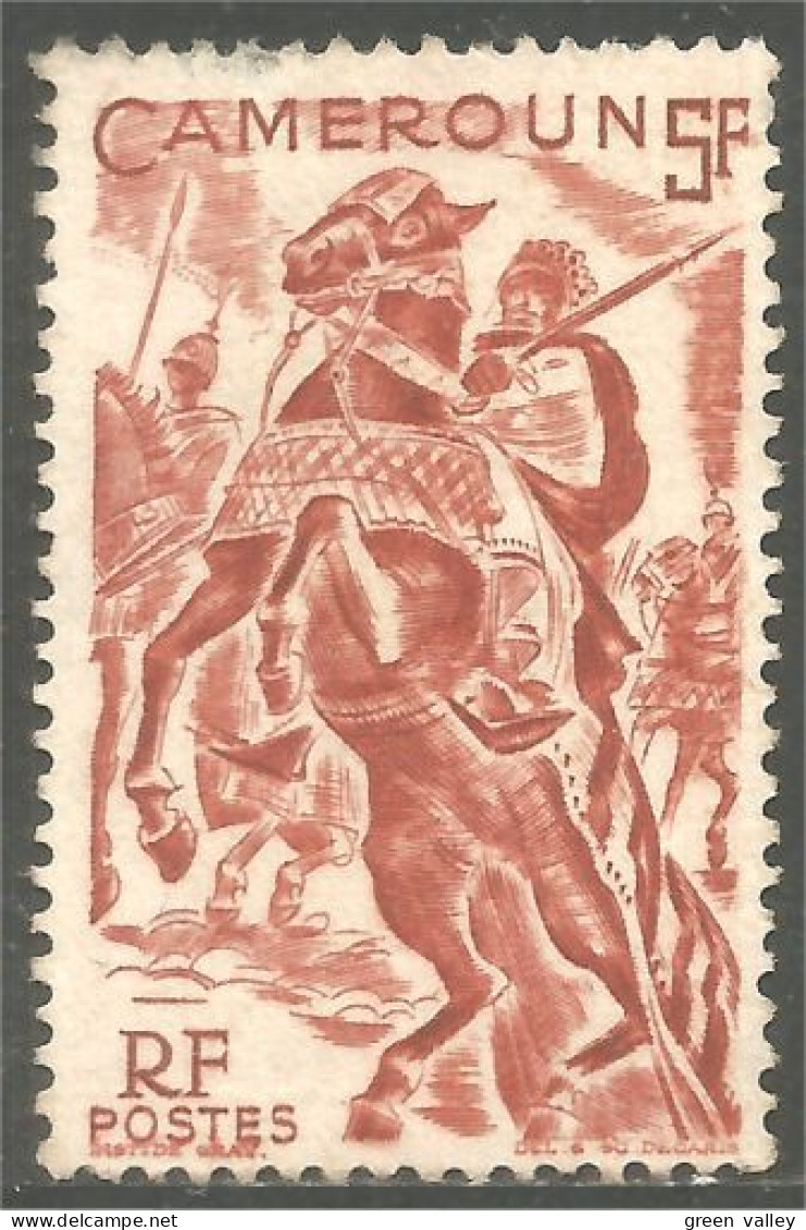 372 AEF Cameroun Cheval Horse Pferd Paard Cavalier (f3-AEF-339b) - Usati