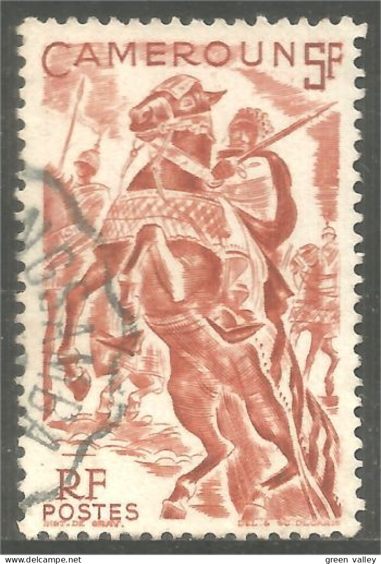 372 AEF Cameroun Cheval Horse Pferd Paard Cavalier (f3-AEF-339a) - Used Stamps