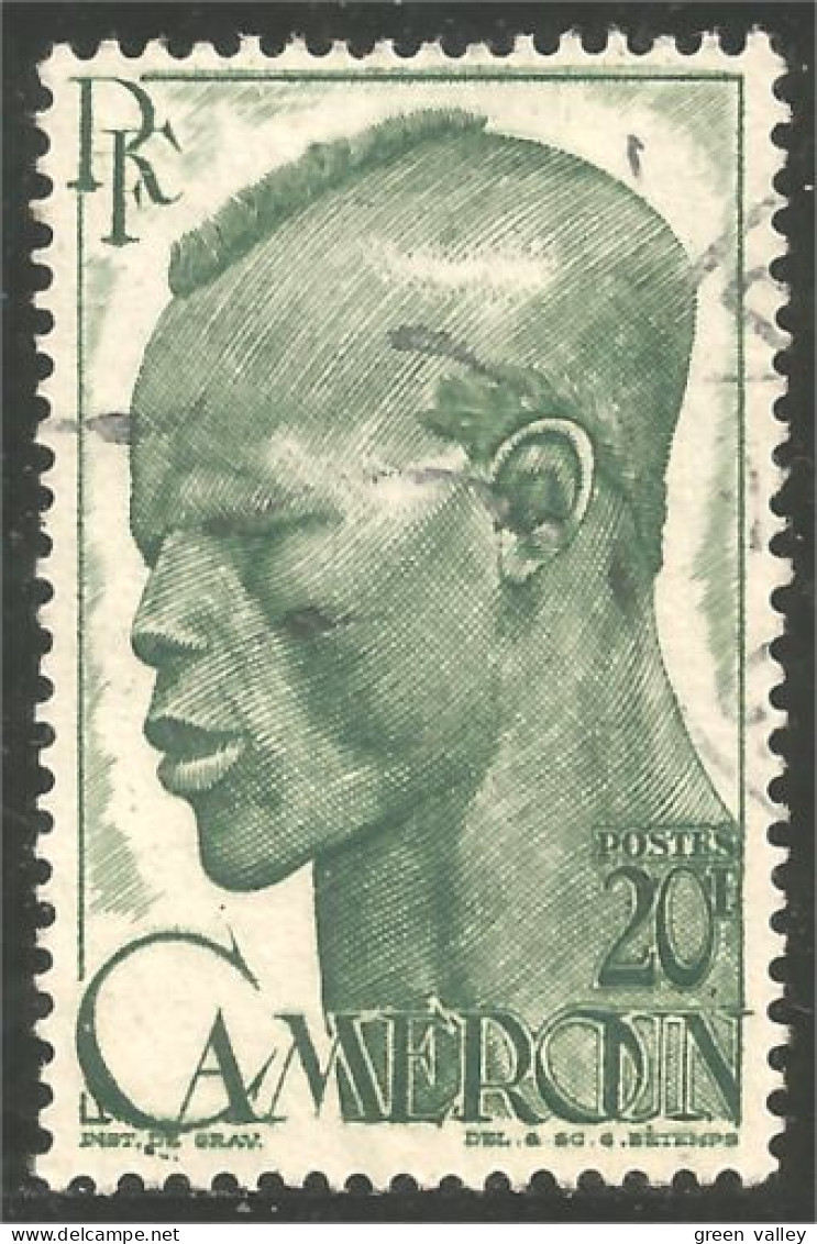 372 AEF Cameroun Tête 20f Head (f3-AEF-335) - Oblitérés