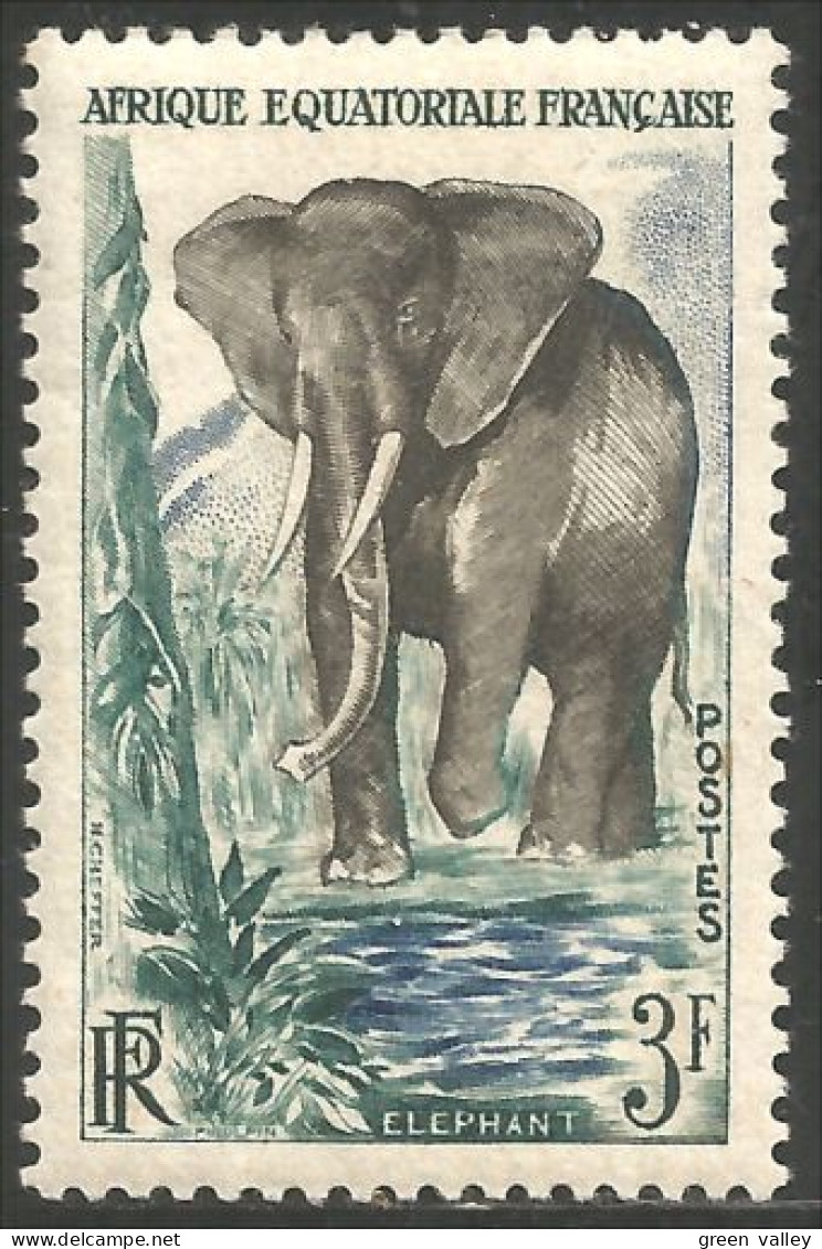 372 AEF Elephant Elefante Norsu Elefant Olifant MH * Neuf Légère CH (f3-AEF-251) - Eléphants