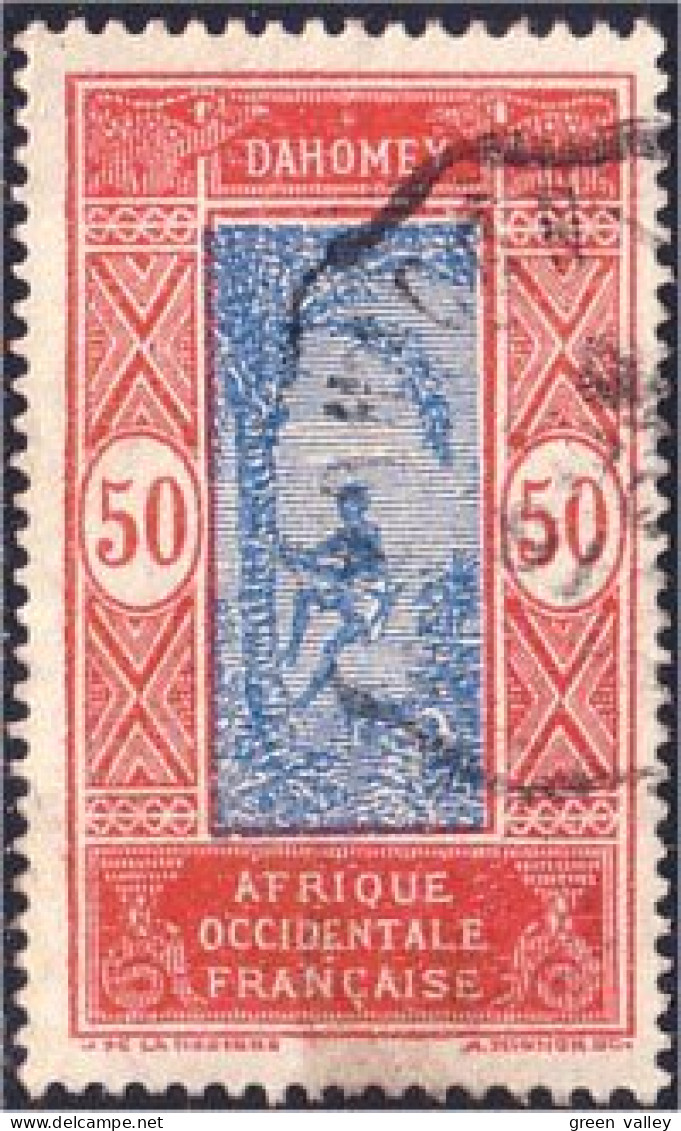 372 AOF Dahomey 50c Cocotiers Coconuts Belle Obliteration (f3-AEF-204) - Ongebruikt