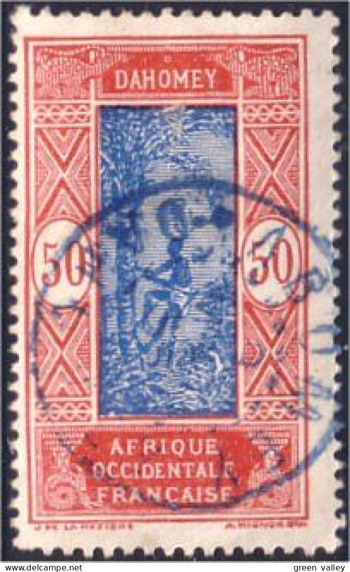 372 AOF Dahomey 50c Cocotiers Coconuts Belle Obliteration (f3-AEF-195) - Nuovi