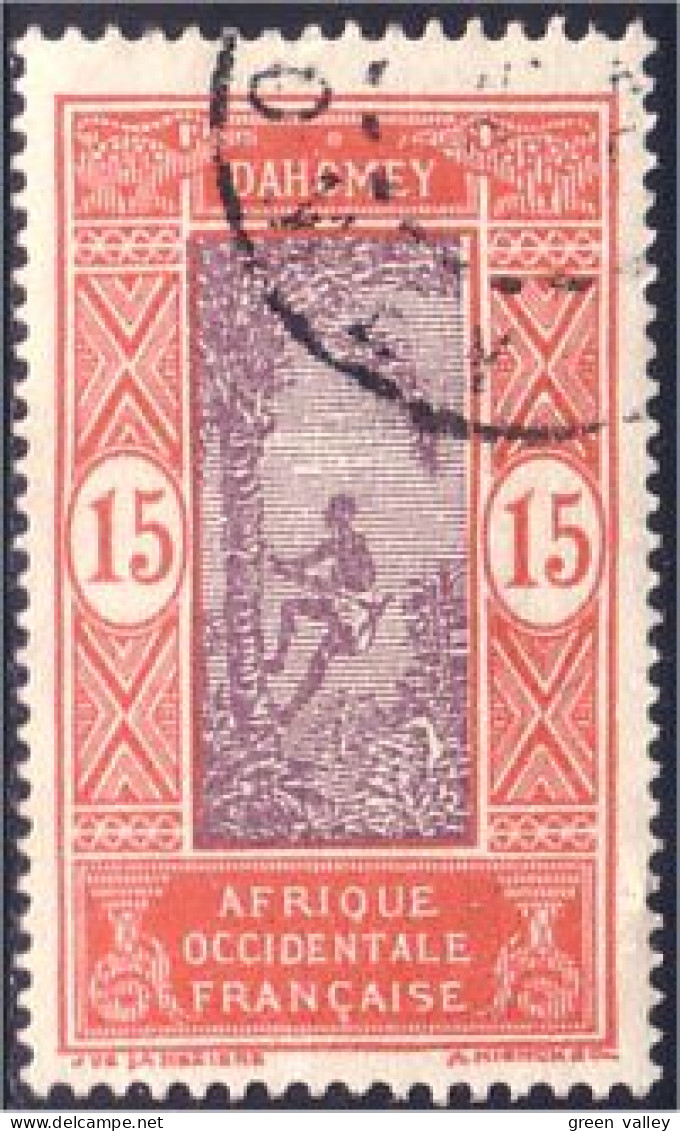 372 AOF Dahomey 15c Cocotiers Coconuts Belle Obliteration (f3-AEF-193) - Nuevos