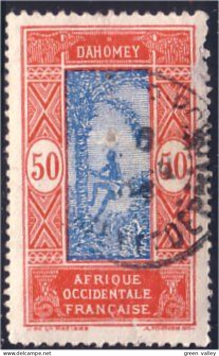 372 AOF Dahomey 50c Cocotiers Coconuts Belle Obliteration (f3-AEF-197) - Ongebruikt