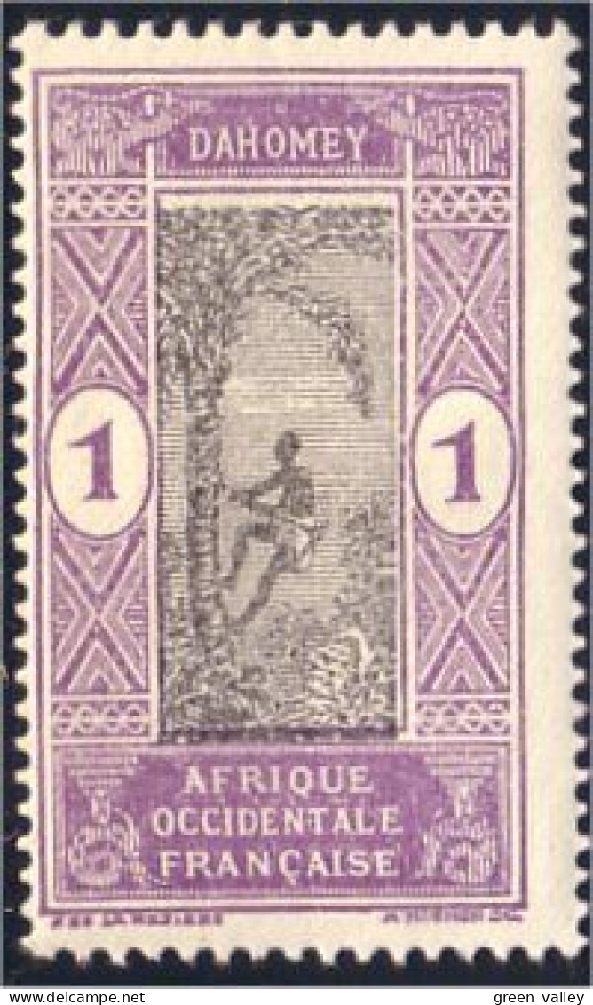 372 AOF Dahomey Cocotiers Coconuts MH * Neuf (f3-AEF-181) - Used Stamps