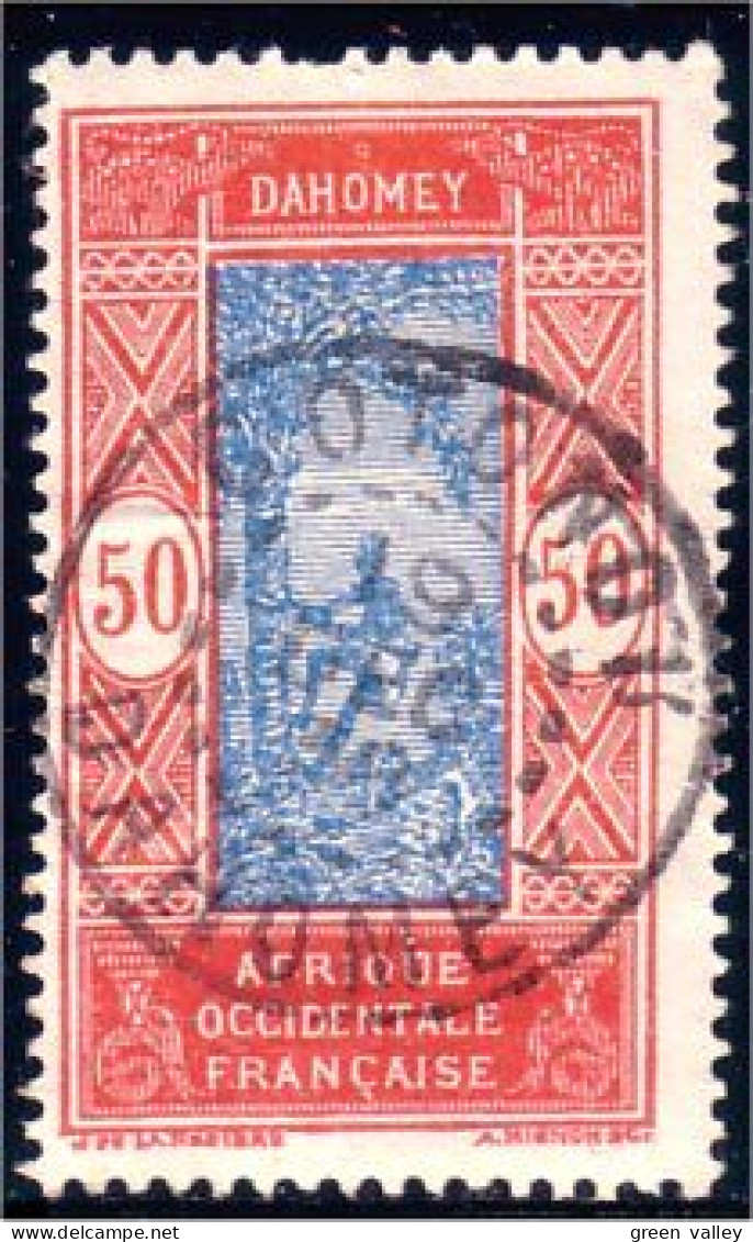 372 AOF 50c Dahomey Cocotier Tres Belle Obliteration (f3-AEF-156) - Unused Stamps
