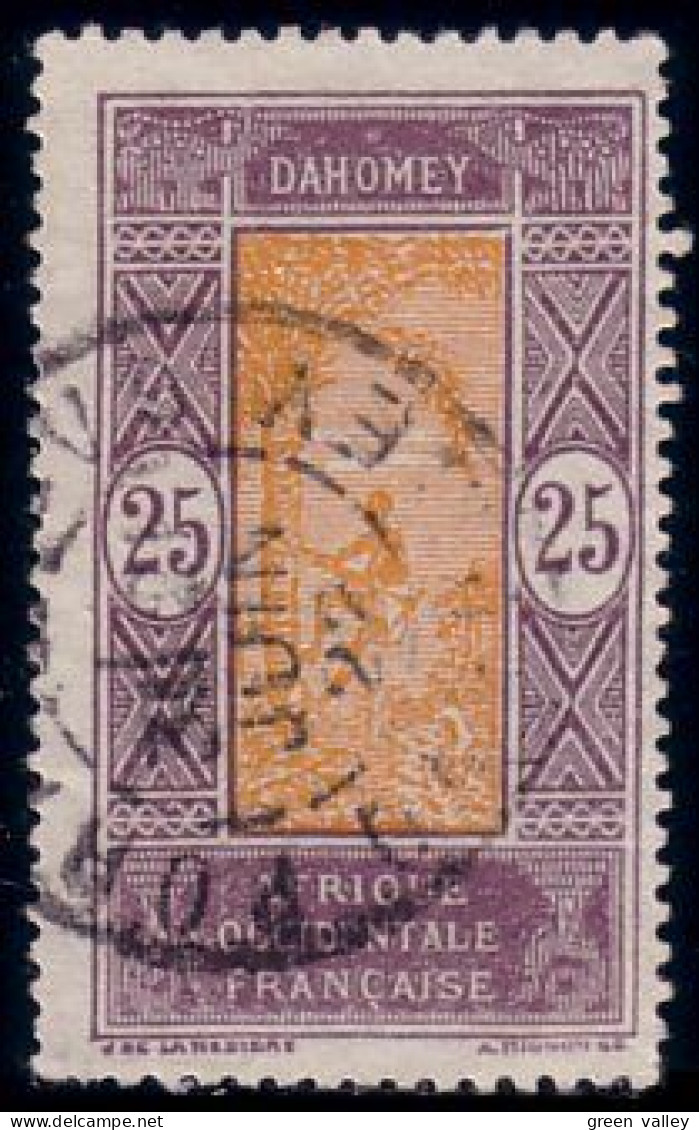 372 AOF 25c Dahomey Cocotier Tres Belle Obliteration (f3-AEF-139) - Nuovi