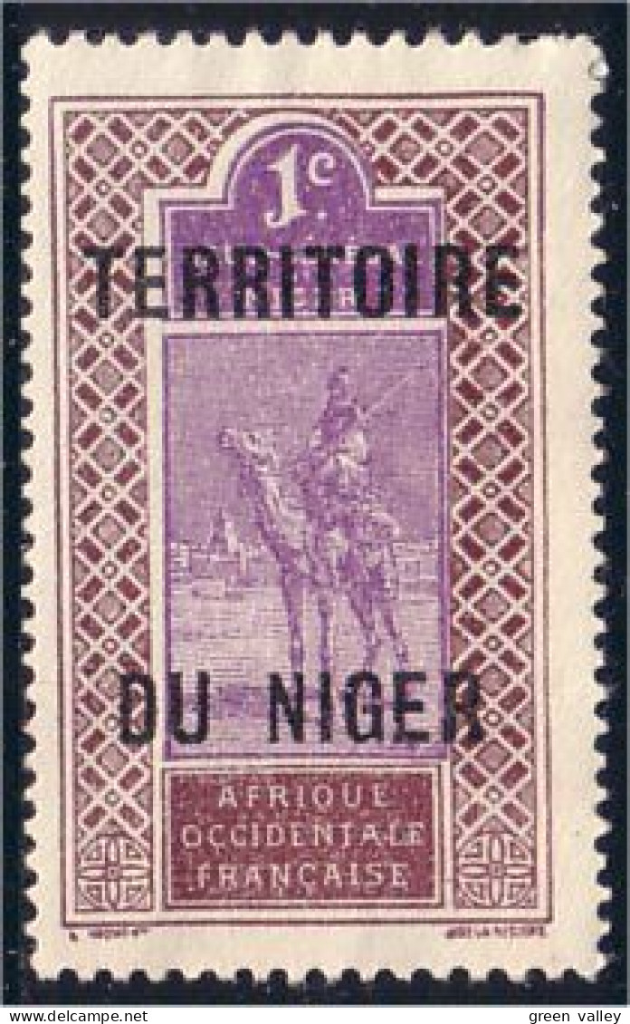 372 AOF 1c Niger Chameau Camel Sans Gomme (f3-AEF-90) - Ongebruikt