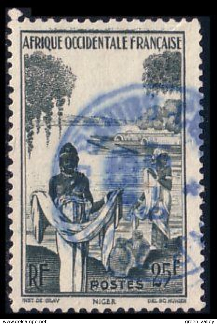 372 AOF Corvee D'eau Getting Water Cachet Bleu (f3-AEF-71) - Unused Stamps