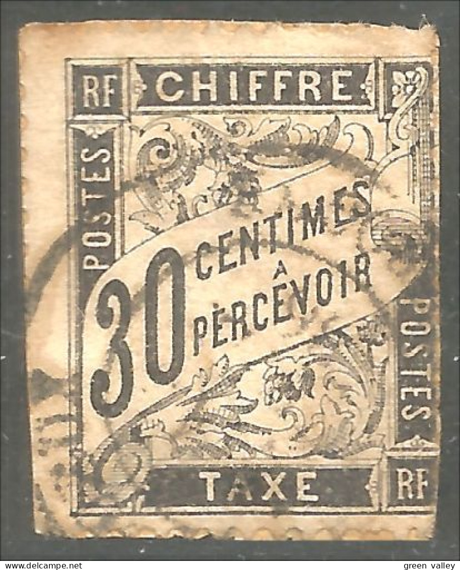 370 Colonies Françaises 1884 Taxe 30c Noir Cat 10.00 Euros (f3-EG-31) - Strafportzegels