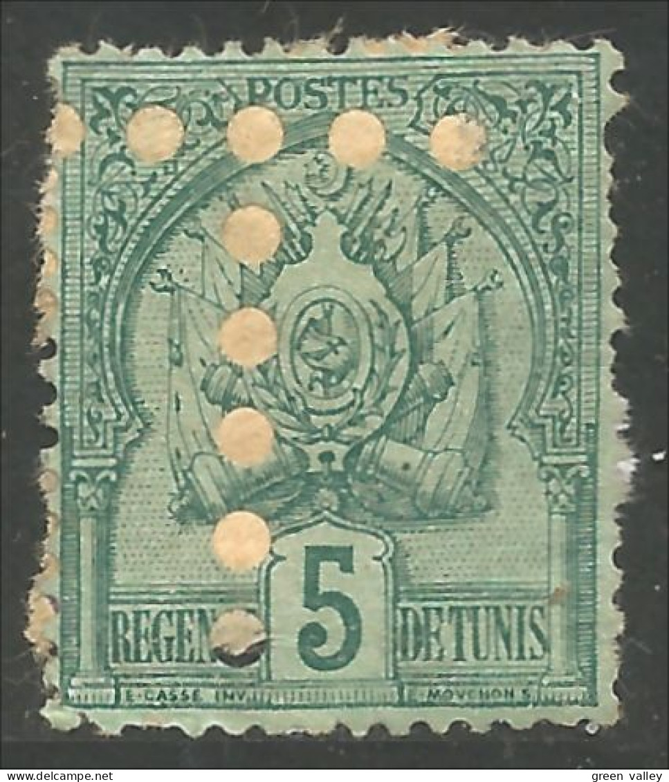 368 Regence De Tunis 1888 Taxe 5c Vert (f3-MAR-7) - Timbres-taxe