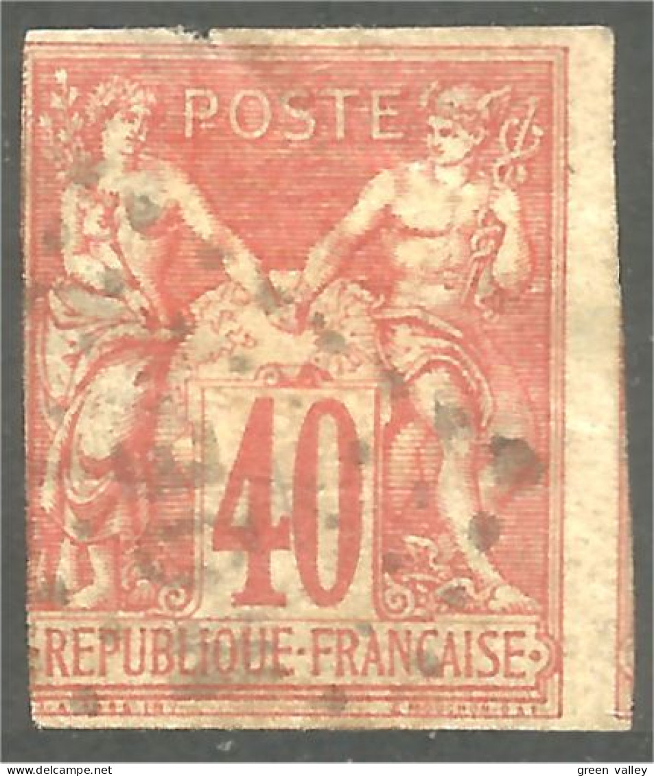 370 Colonies Françaises 1877 Ceres 40c Rouge-orange Cat 25.00 Euros (f3-EG-26) - Cérès