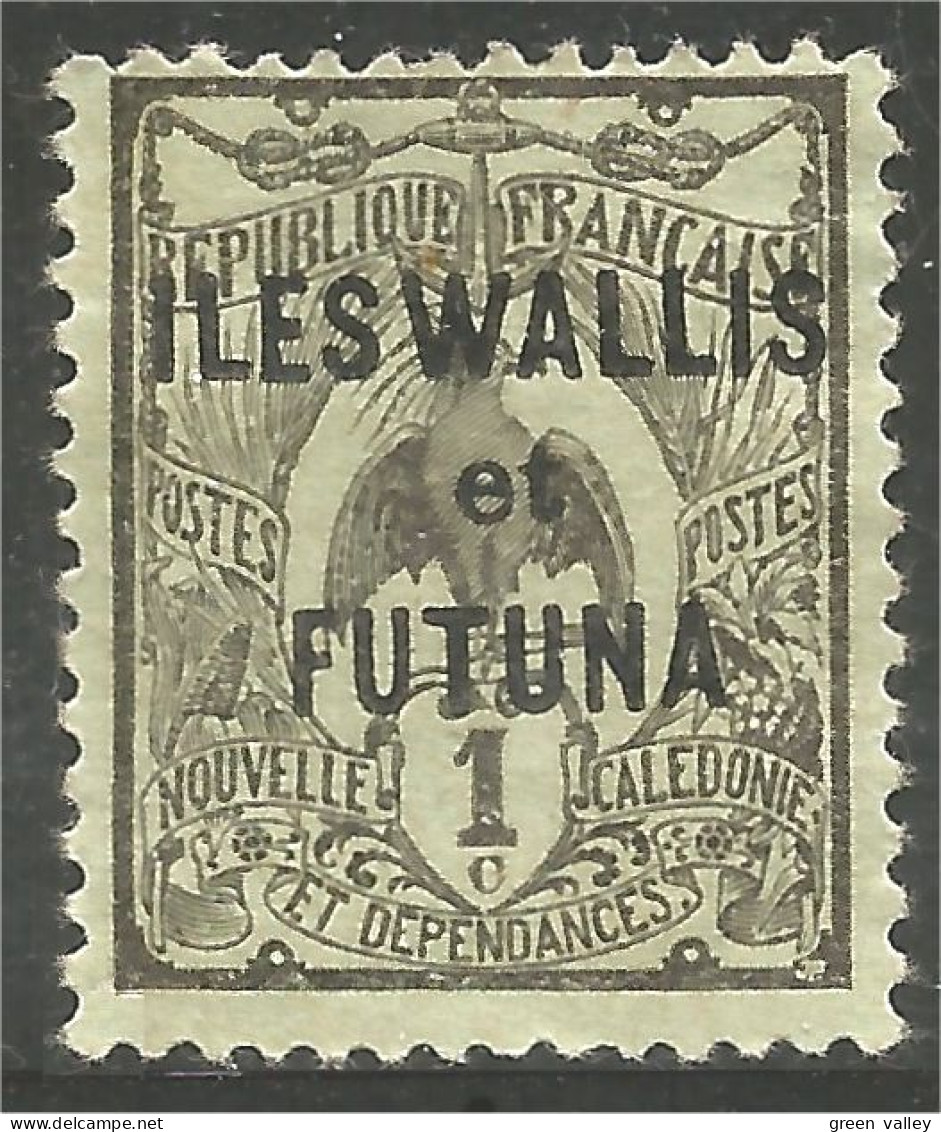 391 Wallis Futuna 1c Surchargé MH * Neuf (f3-WF-53) - Nuevos