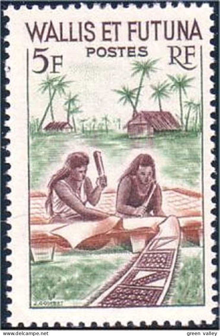 391 Wallis Futuna Femmes Et Bateau MNH ** Neuf (f3-WF-34) - Barche