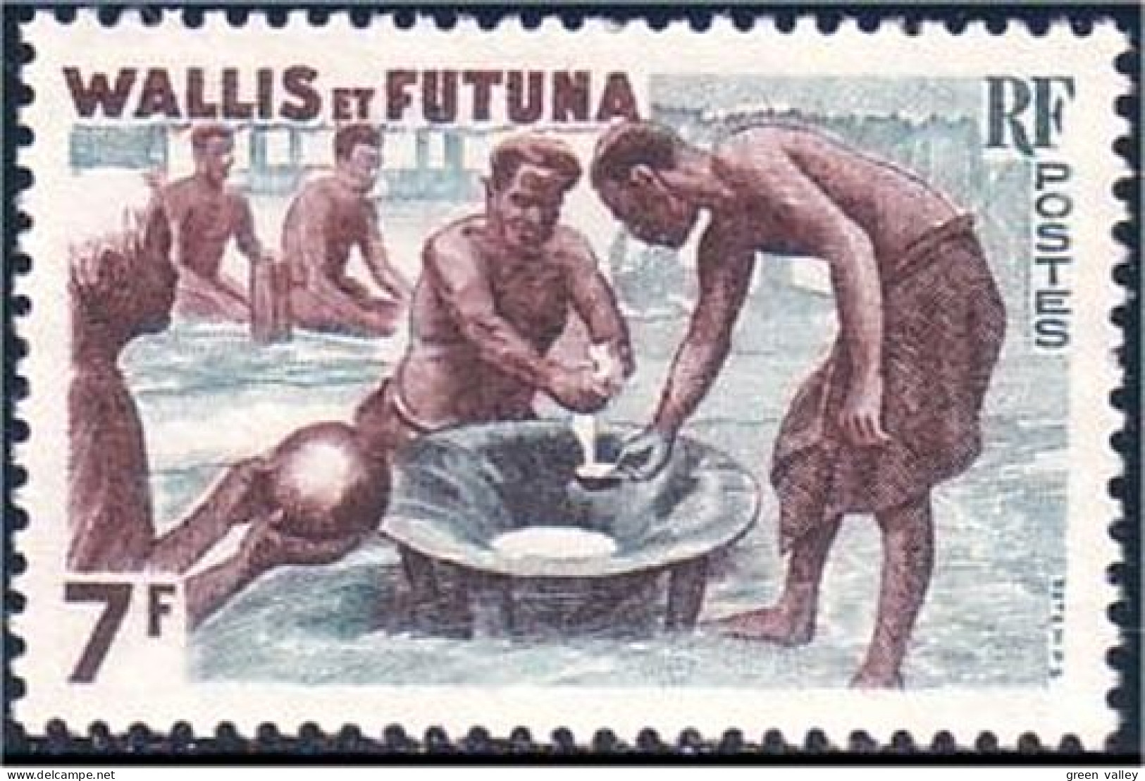 391 Wallis Futuna Hommes MNH ** Neuf (f3-WF-35) - Unused Stamps