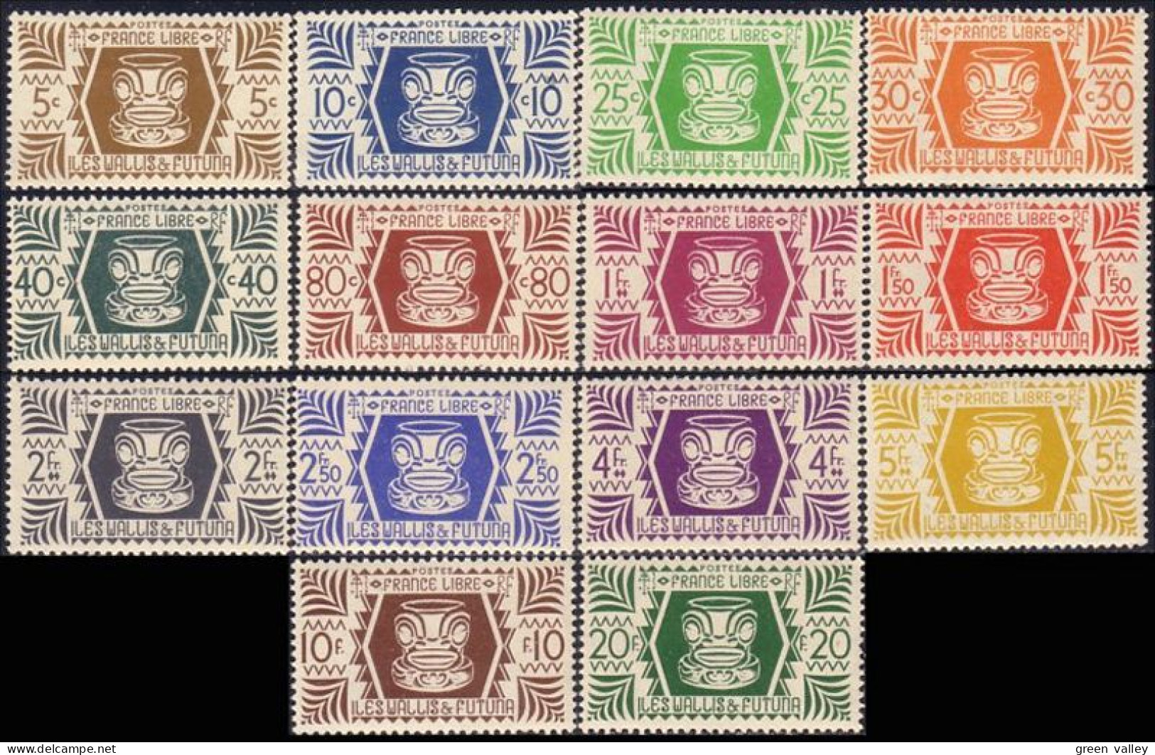 391 Wallis Futuna Serie De Londres 1944 MNH ** Neuf (f3-WF-39) - Neufs