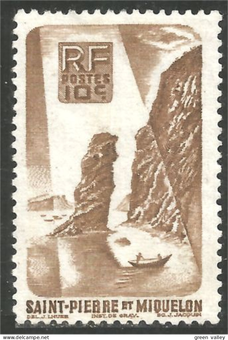 390 St-Pierre Miquelon Roc De Langlade Rock Sans Gomme (f3-SPM-151a) - Gebraucht