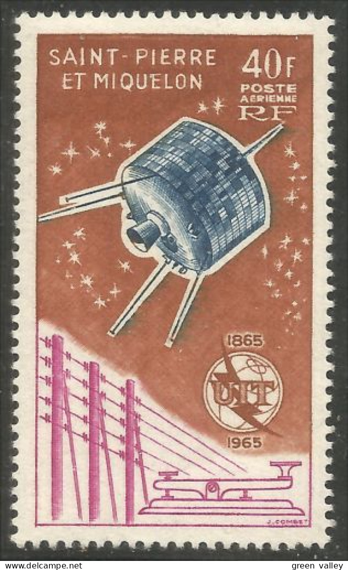 390 St-Pierre Miquelon PA 32 UIT ITU Satellite Communications MNH ** Neuf (f3-SPM-143) - Telecom