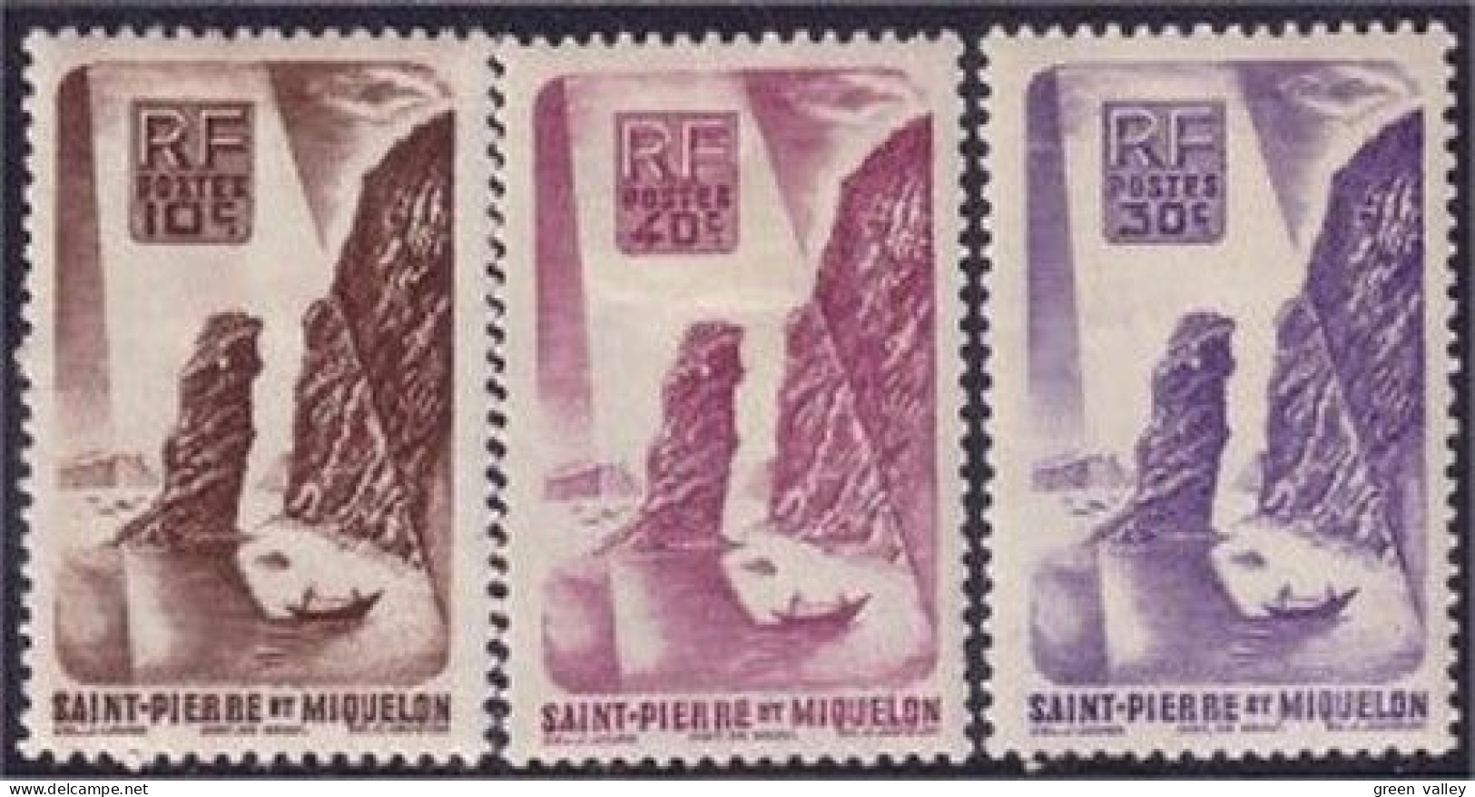 390 St-Pierre Miquelon Roc Langlade Rock MH * Neuf (f3-SPM-99) - Ungebraucht