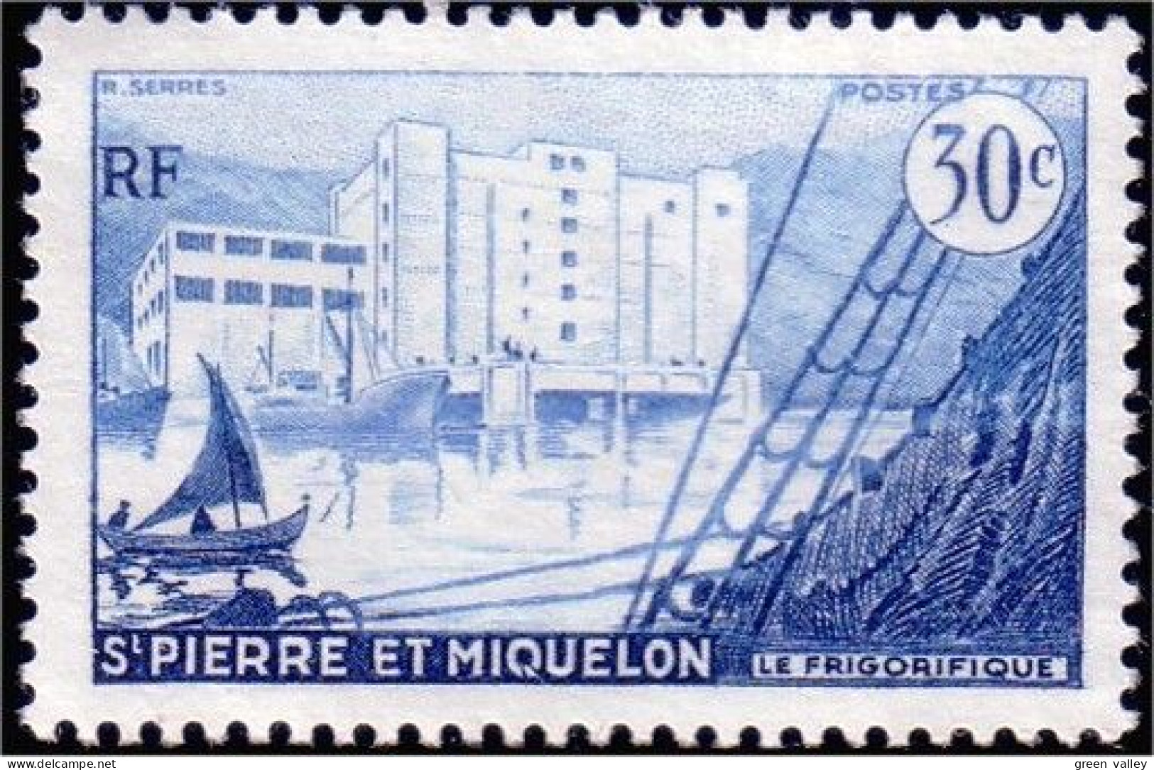 390 St-Pierre Miquelon Voilier Sailing Ship Schiff MNH ** Neuf (f3-SPM-93) - Unused Stamps