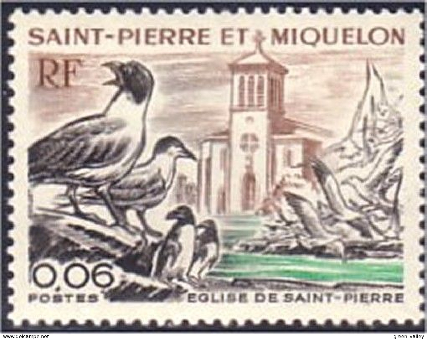 390 St-Pierre Miquelon Mouettes Seagulls MNH ** Neuf (f3-SPM-94b) - Pingouins & Manchots