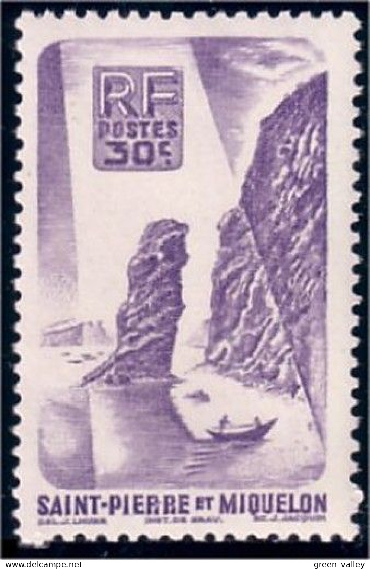 390 St-Pierre Miquelon 30c Roc Langlade Rock MNH ** Neuf (f3-SPM-84) - Neufs