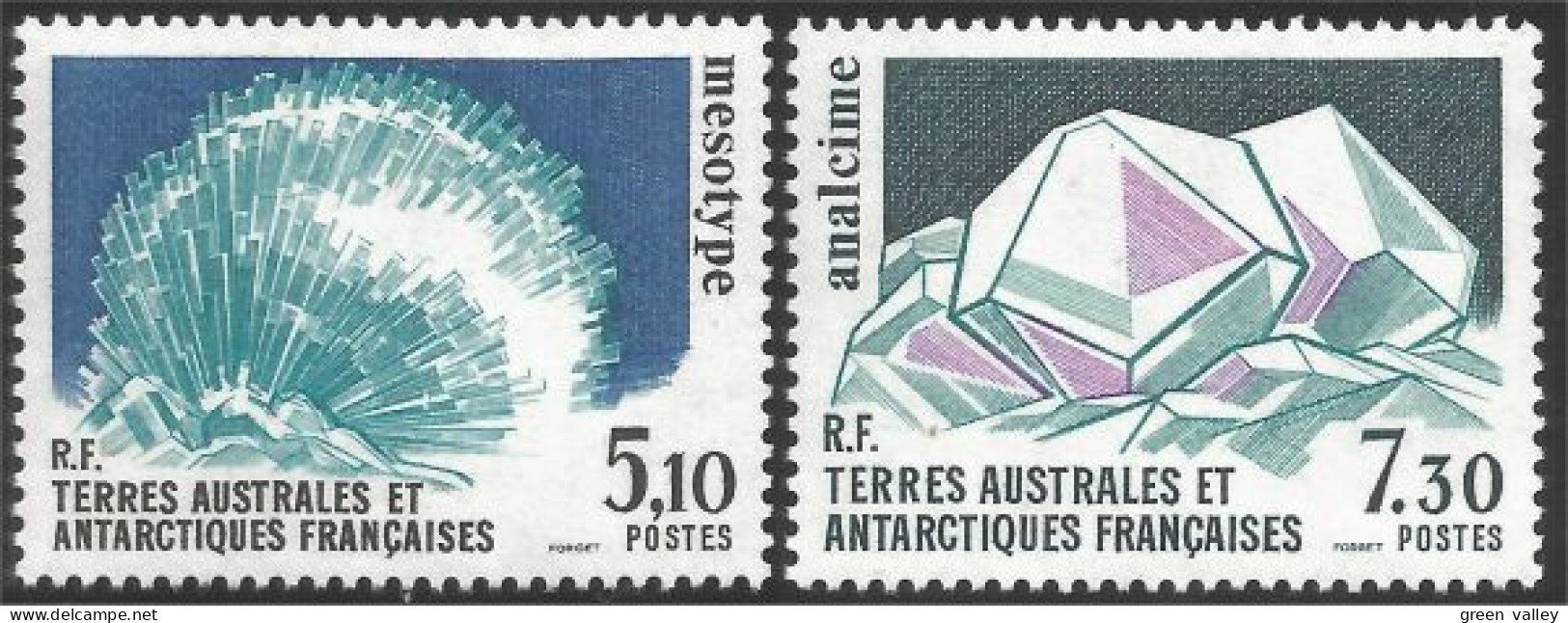 388 TAAF FSAT Minéraux Mesotype Analcime MNH ** Neuf (f3-TAF-123) - Mineralen