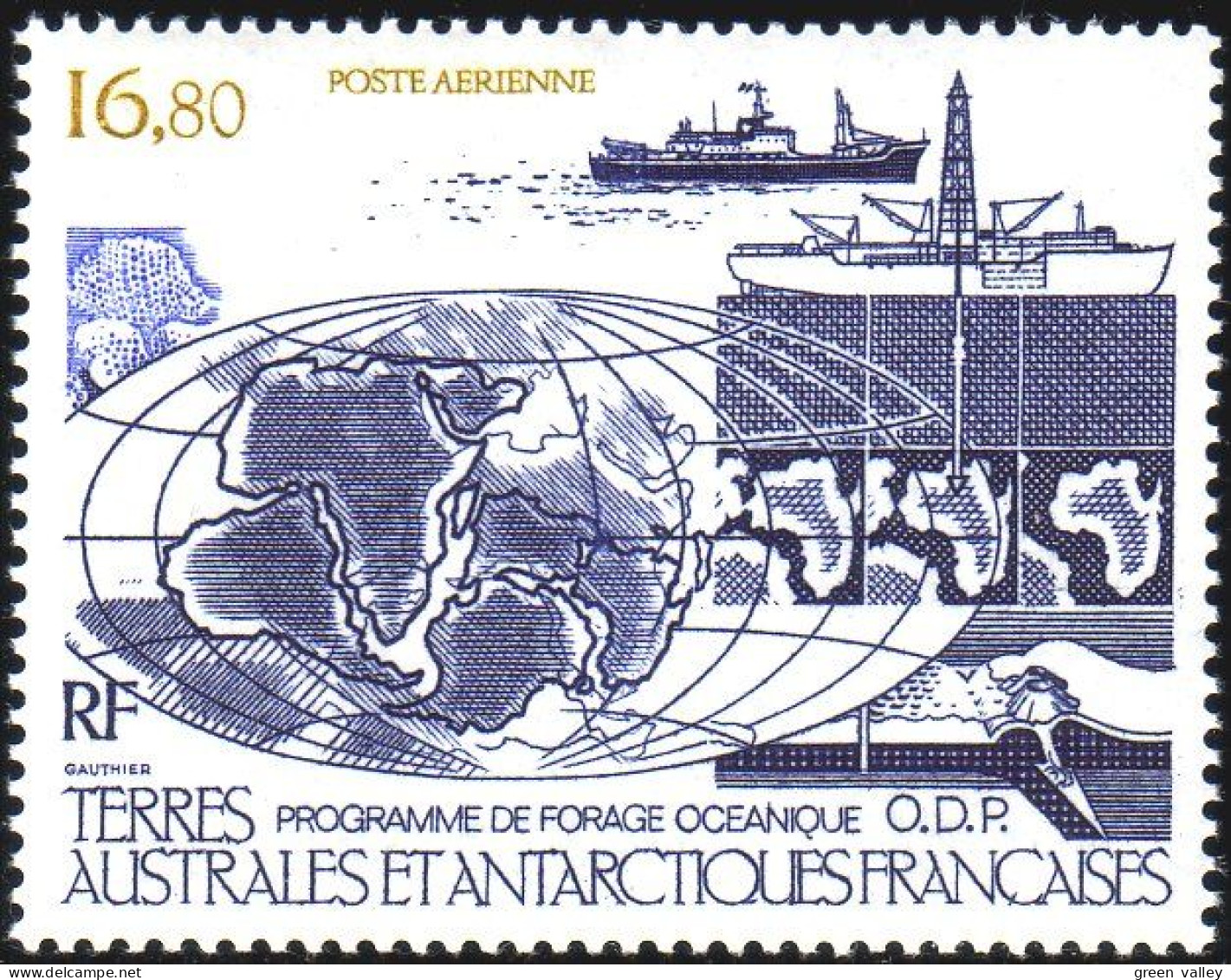 388 TAAF FSAT Forage Oceanique Ocean Drilling Program Bateau Ship Schiff Barco MNH ** Neuf (f3-TAF-99c) - Barche