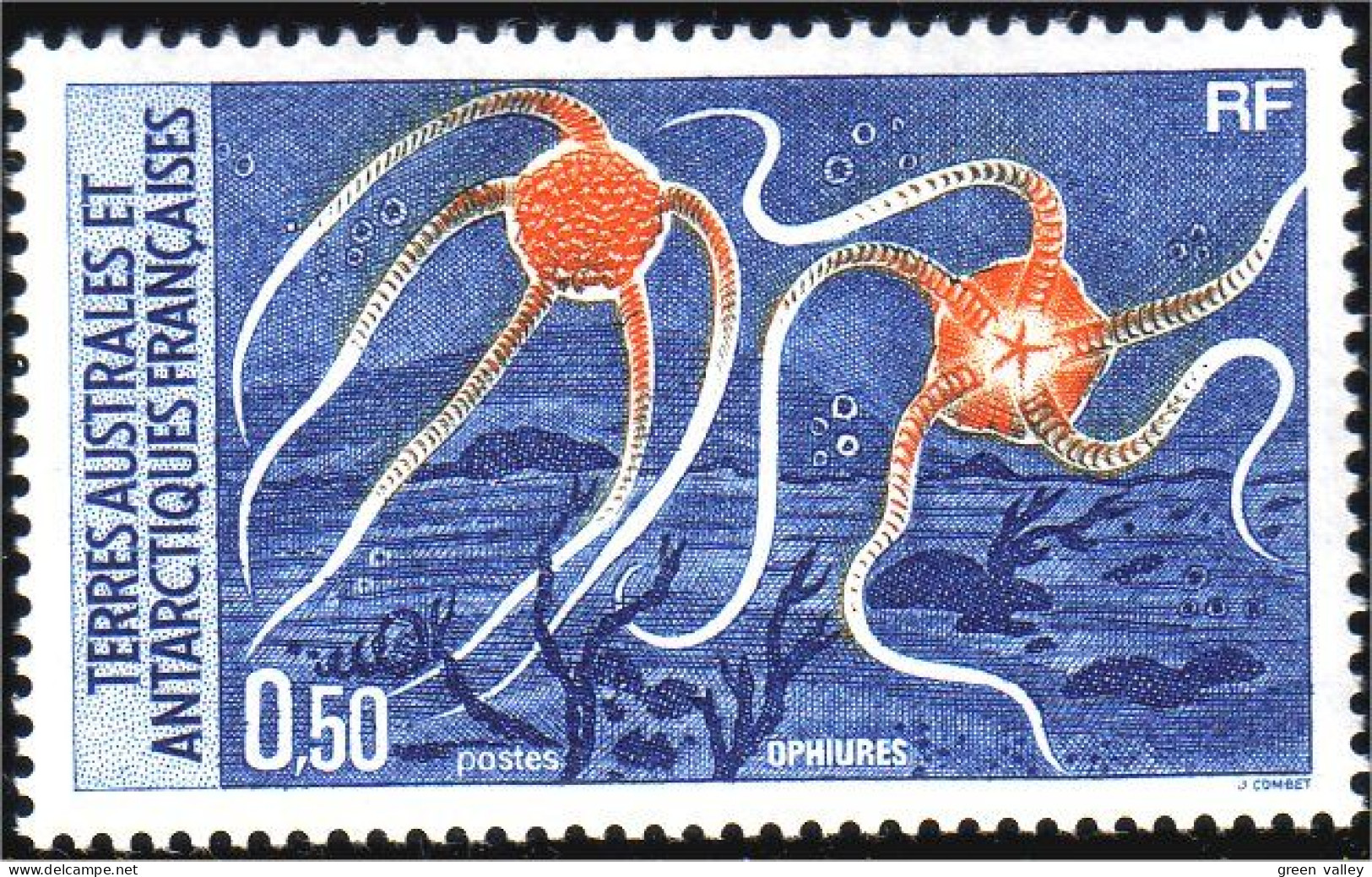 388 TAAF FSAT Ophiures Meduses Marine Life Corail Algues Seeweed MNH ** Neuf (f3-TAF-42b) - Fauna Antartica