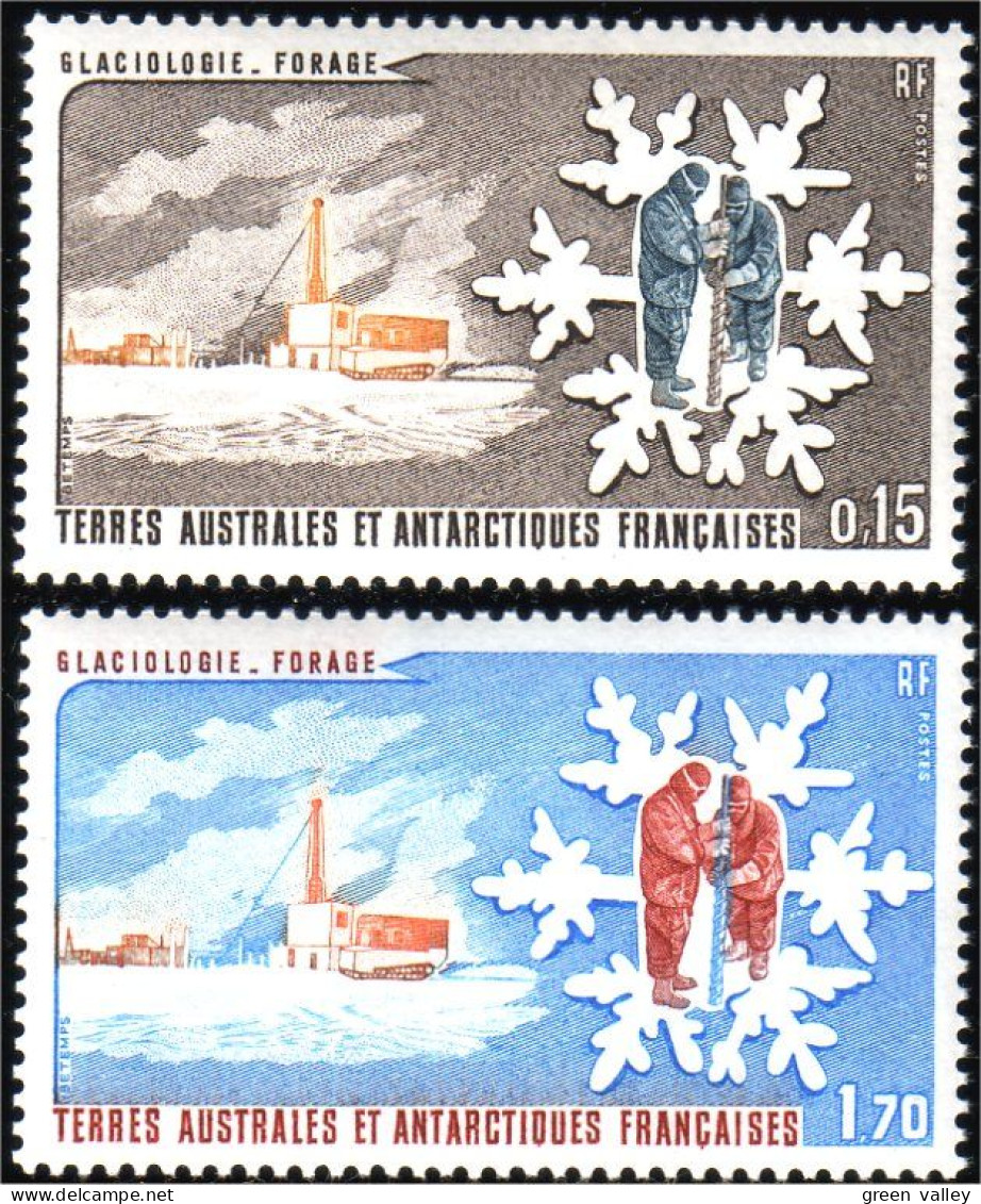 388 TAAF FSAT Glaciologie Glacier Glaciology MNH ** Neuf (f3-TAF-37a) - Unused Stamps
