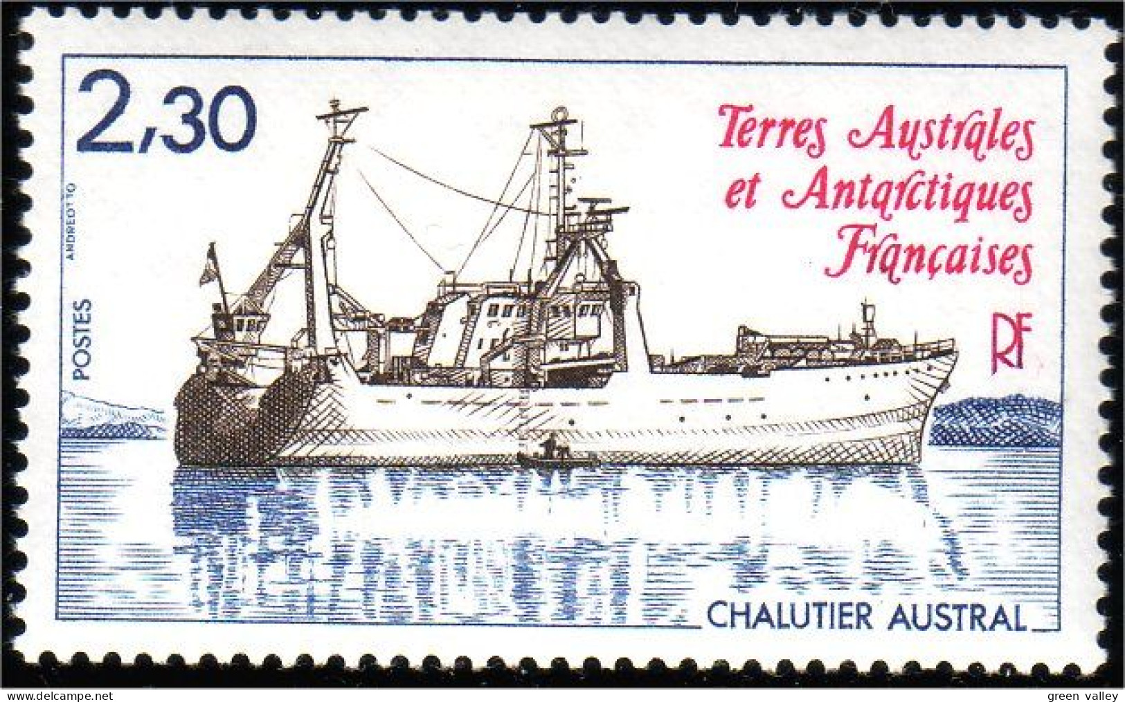 388 TAAF FSAT Chalutier Austral Fishing Boat Bateau Ship Schiff MNH ** Neuf (f3-TAF-36c) - Antarctische Fauna