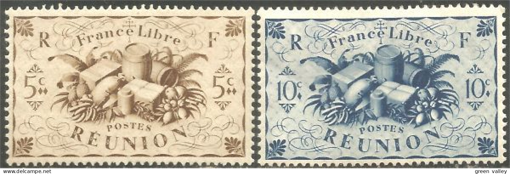 387 Réunion 1943 Série De Londres MH * Neuf (f3-REU-83) - Used Stamps