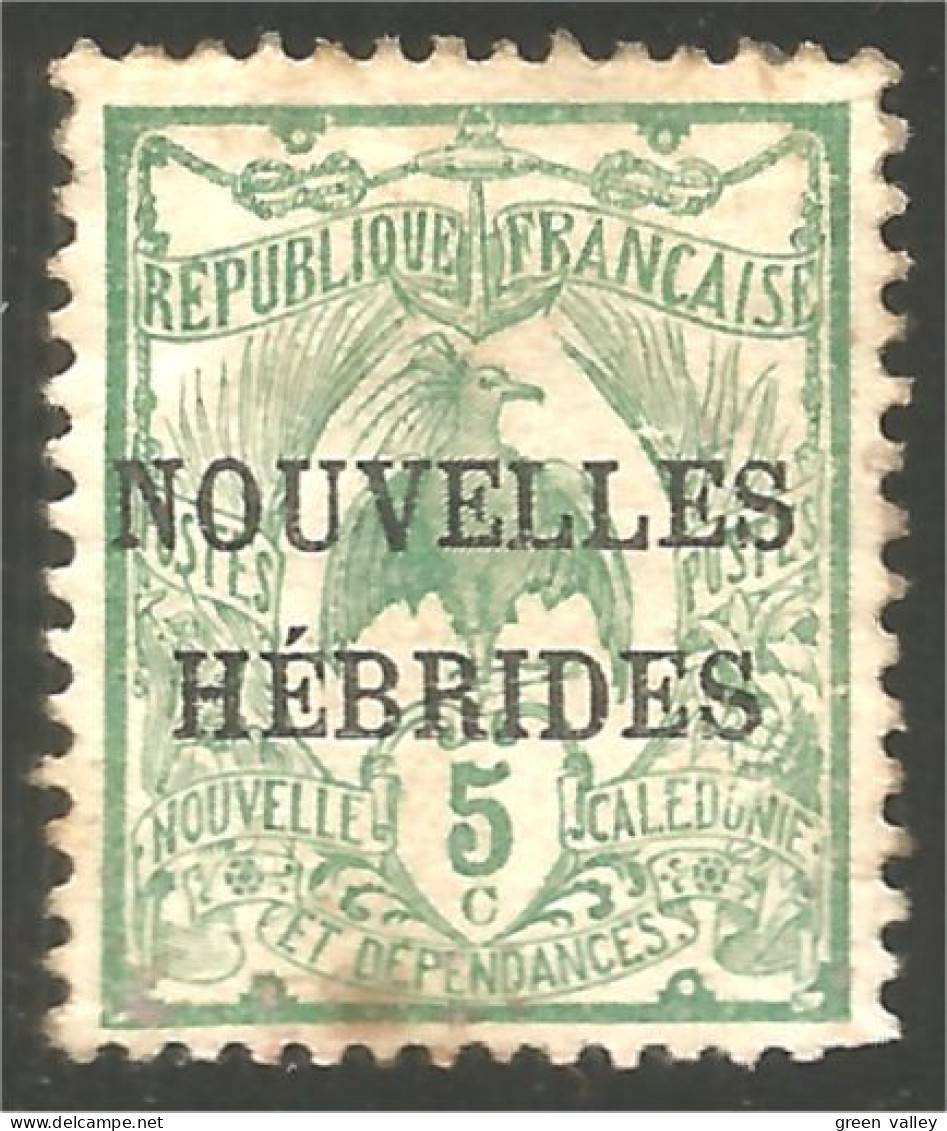 384 New-Hebrides 1908 5c Vert Gomme Complète Full Gum (f3-NH-18) - Ongebruikt