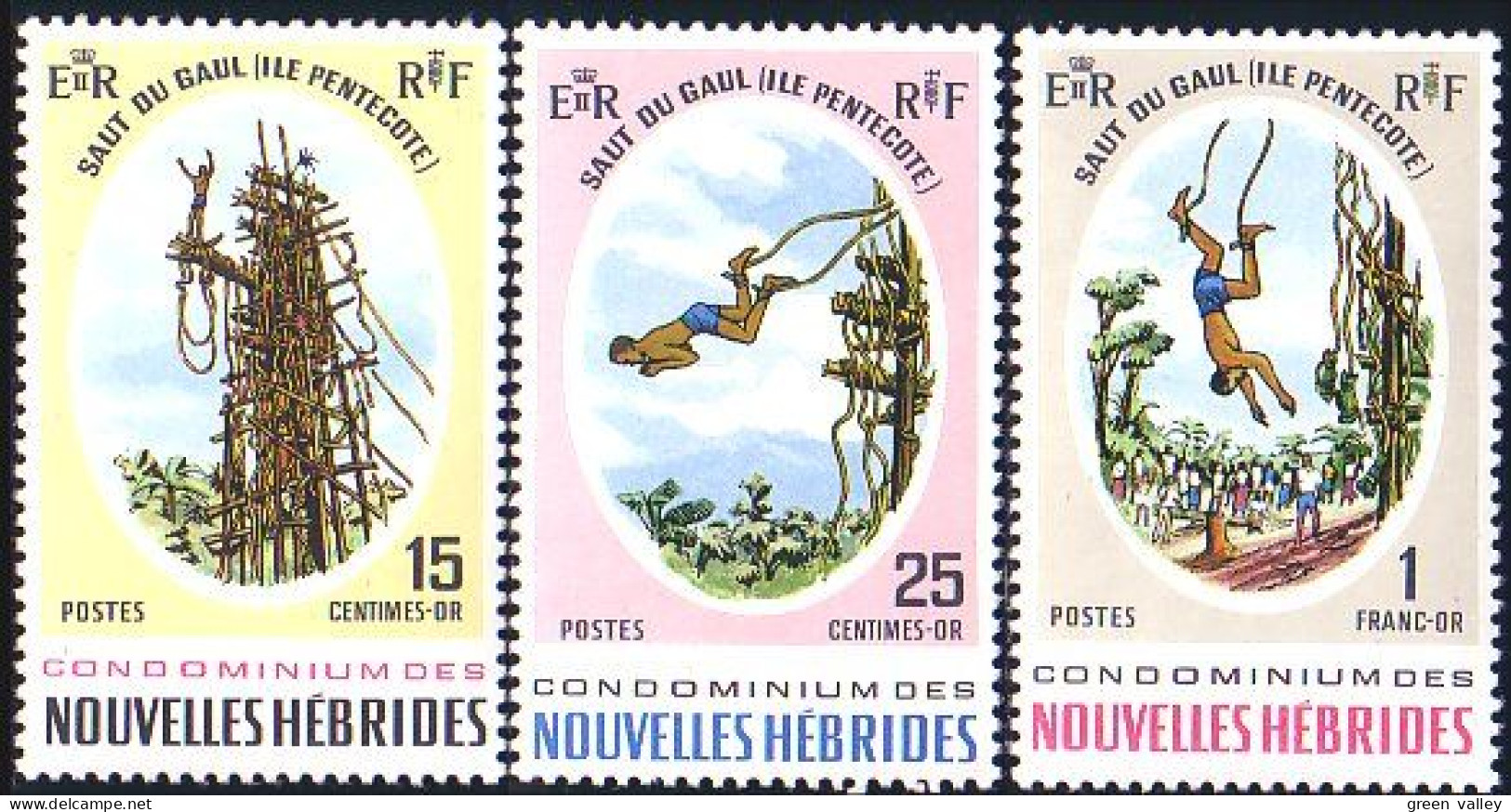 384 New-Hebrides Bunji Saut Du Gaul MNH ** Neuf (f3-NH-7b) - Unused Stamps