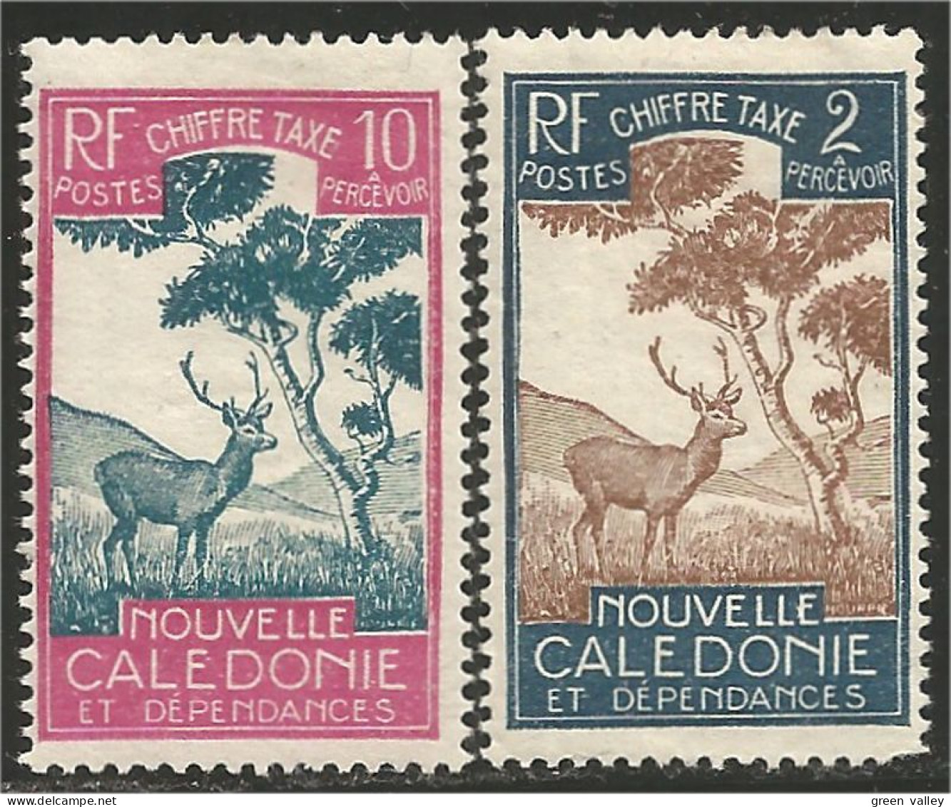 383 Nouvelle Calédonie Chevreuil Deer Cervo Hirsch MH * Neuf (f3-NC-65) - Gibier