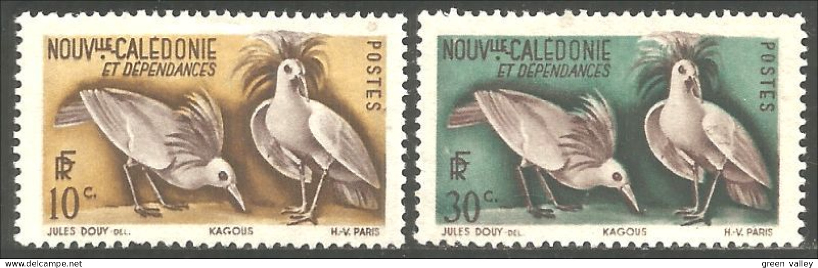 383 Nouvelle Calédonie Pigeon Cagu Kagou Kagu MH * Neuf (f3-NC-56) - Tauben & Flughühner