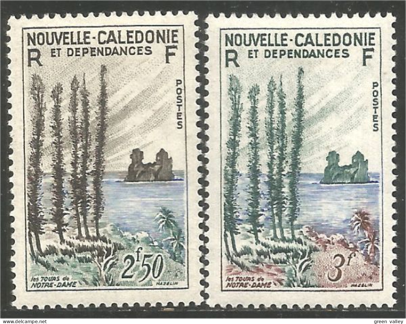 383 Nouvelle Calédonie Tours De Notre-Dame MH * Neuf (f3-NC-58) - Ongebruikt