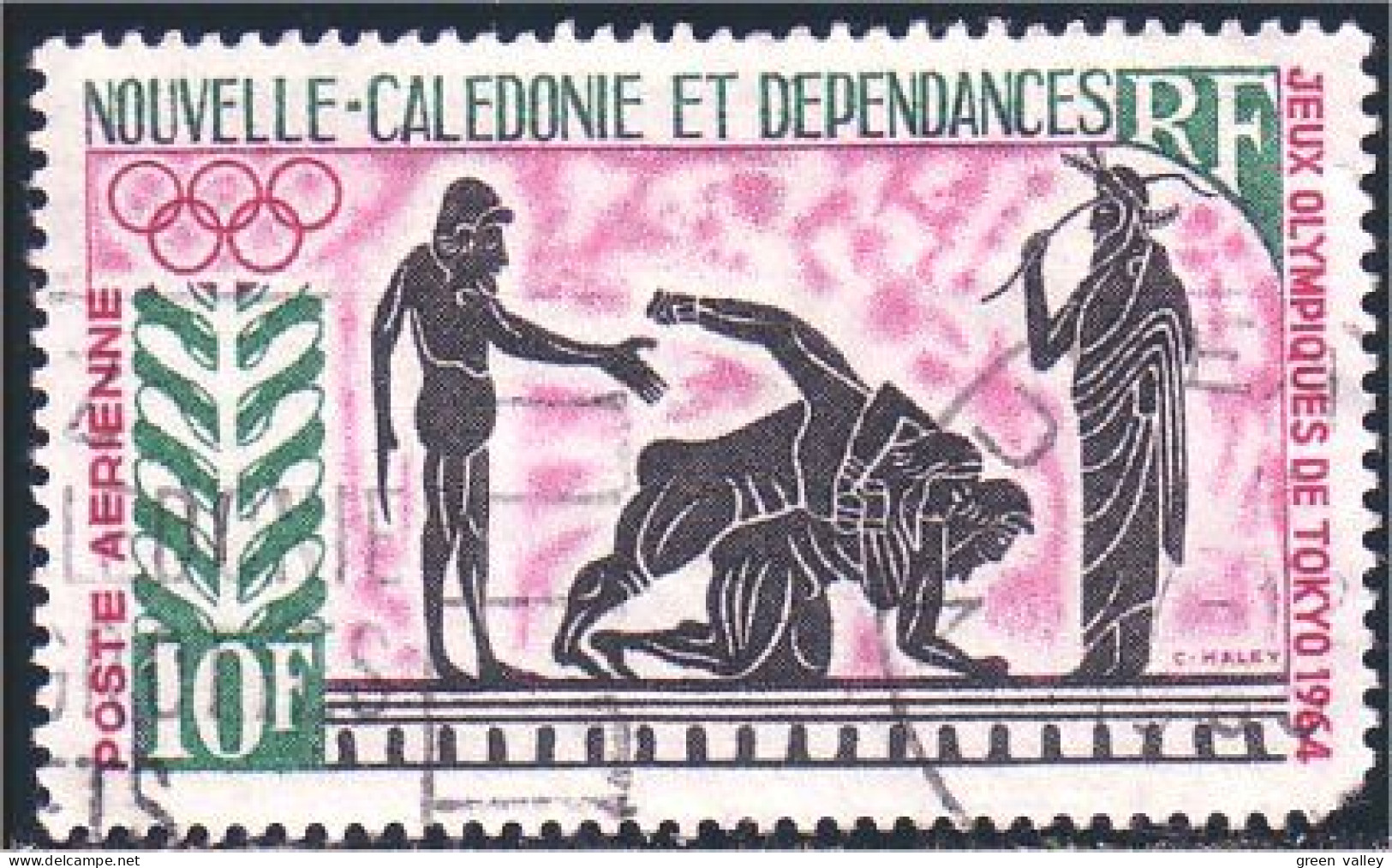 383 Nouvelle Calédonie Jeux Lutte (f3-NC-28) - Used Stamps