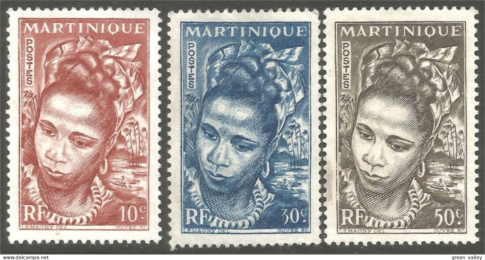 381 Martinique Jeune Martiniquaise Neuf Sans Gomme (f3-MAR-22) - Otros & Sin Clasificación