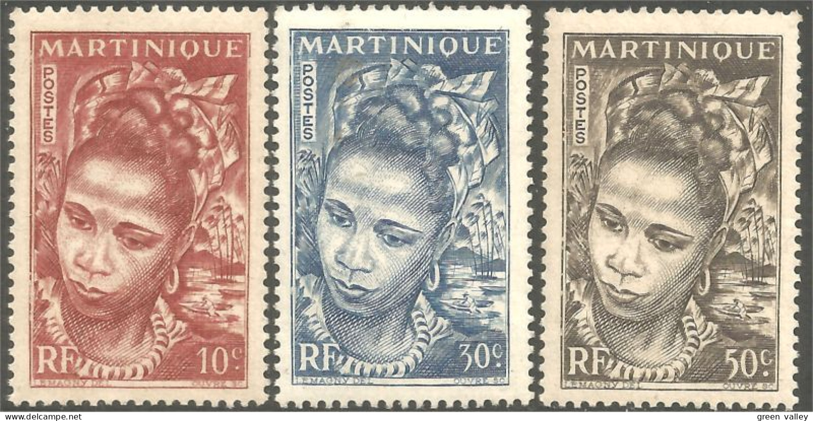 381 Martinique Jeune Martiniquaise MNH ** Neuf SC (f3-MAR-21) - Sonstige & Ohne Zuordnung