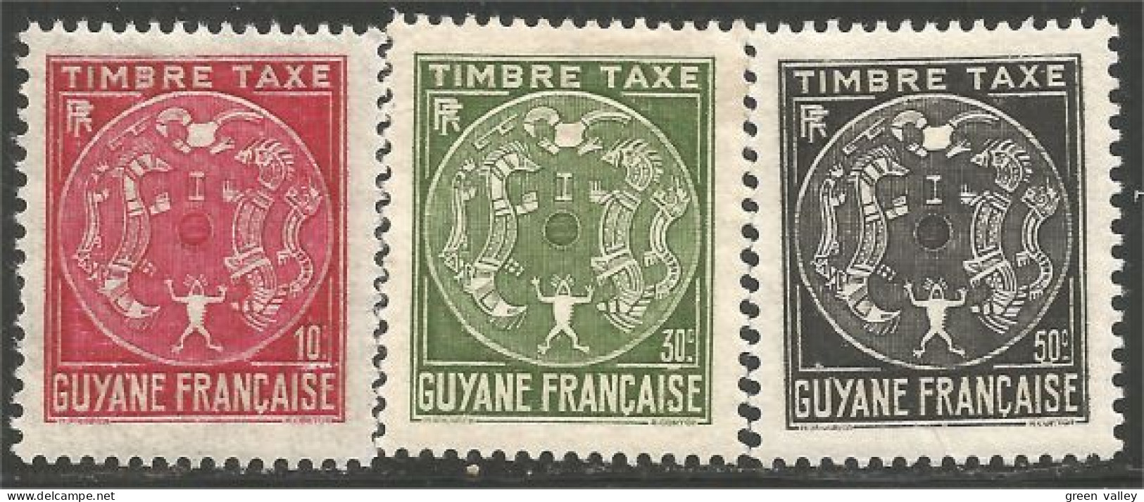 380 Guyane Francaise Armoiries Coat Of Arms Grenouille Frog Frosch Rana MH * Neuf (f3-INI-29) - Kikkers