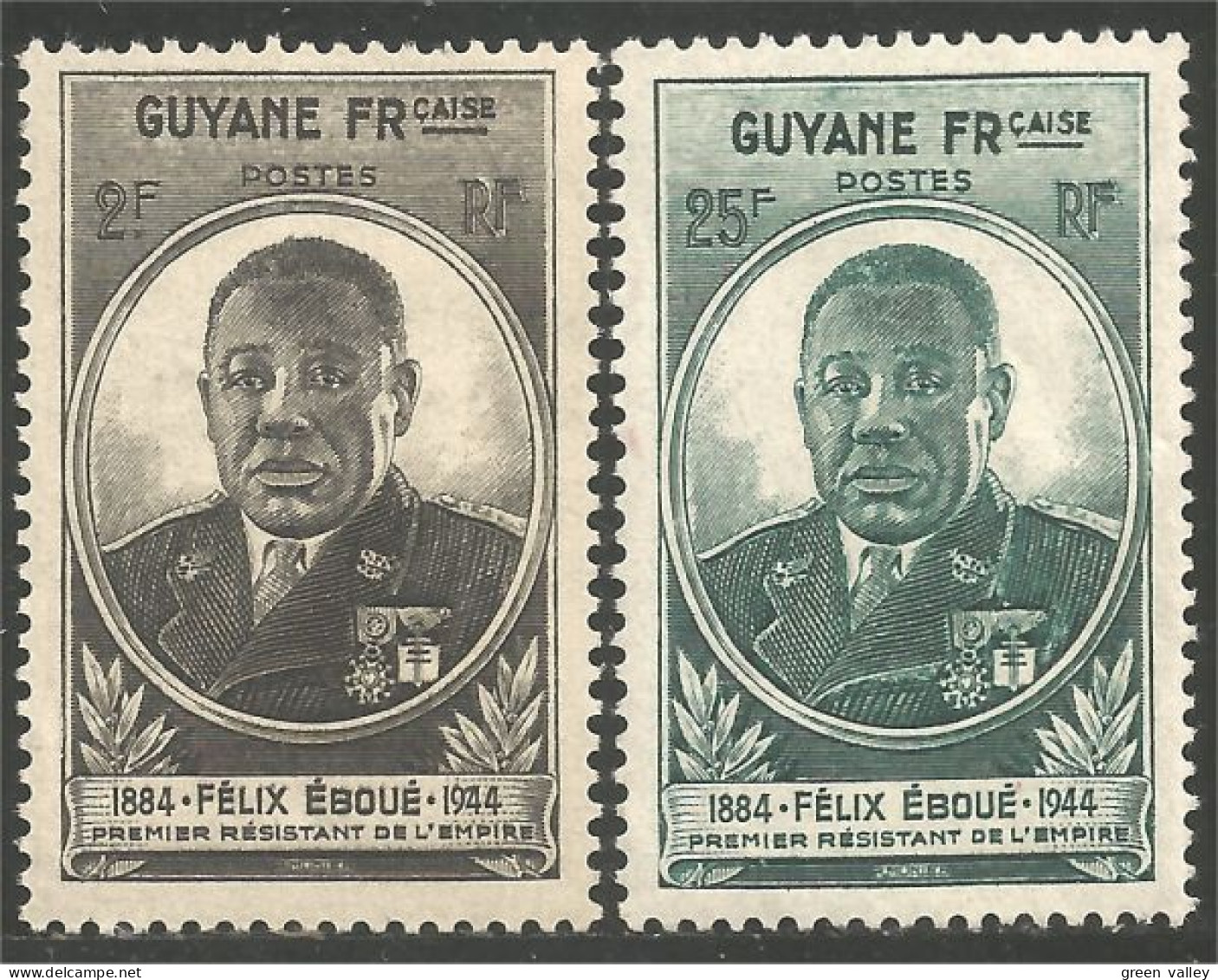 380 Guyane Francaise Felix Eboué MLH * Neuf Legere (f3-INI-30) - Ongebruikt