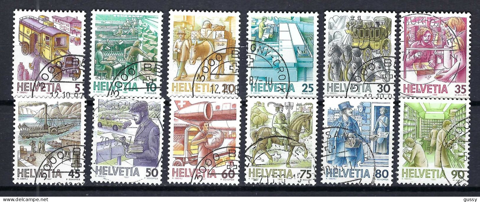 SUISSE 1987: Lot D'oblitérés - Used Stamps