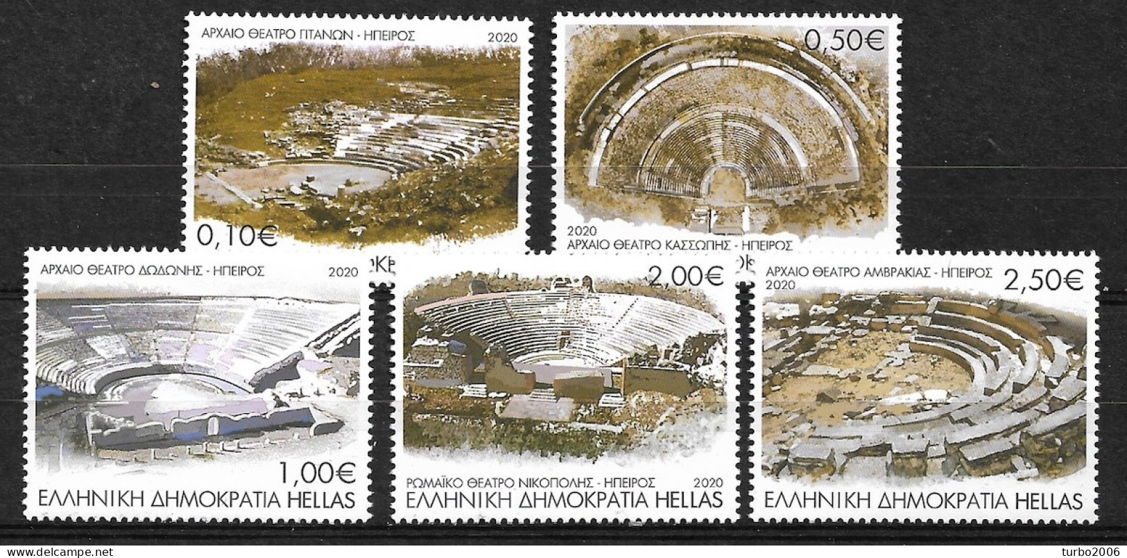 GREECE 2020 Ancient Greek Theatres Complete Set MNH - Neufs