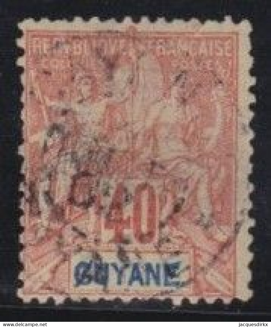Guyane   .  Y&T   .    39    .    O   .    Oblitéré - Usados