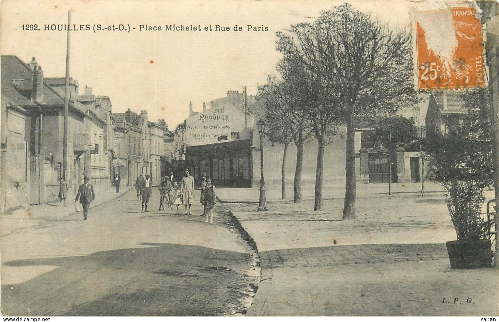 78 , HOUILLES , Place Michelet Et Rue De Paris , * 518 61 - Houilles