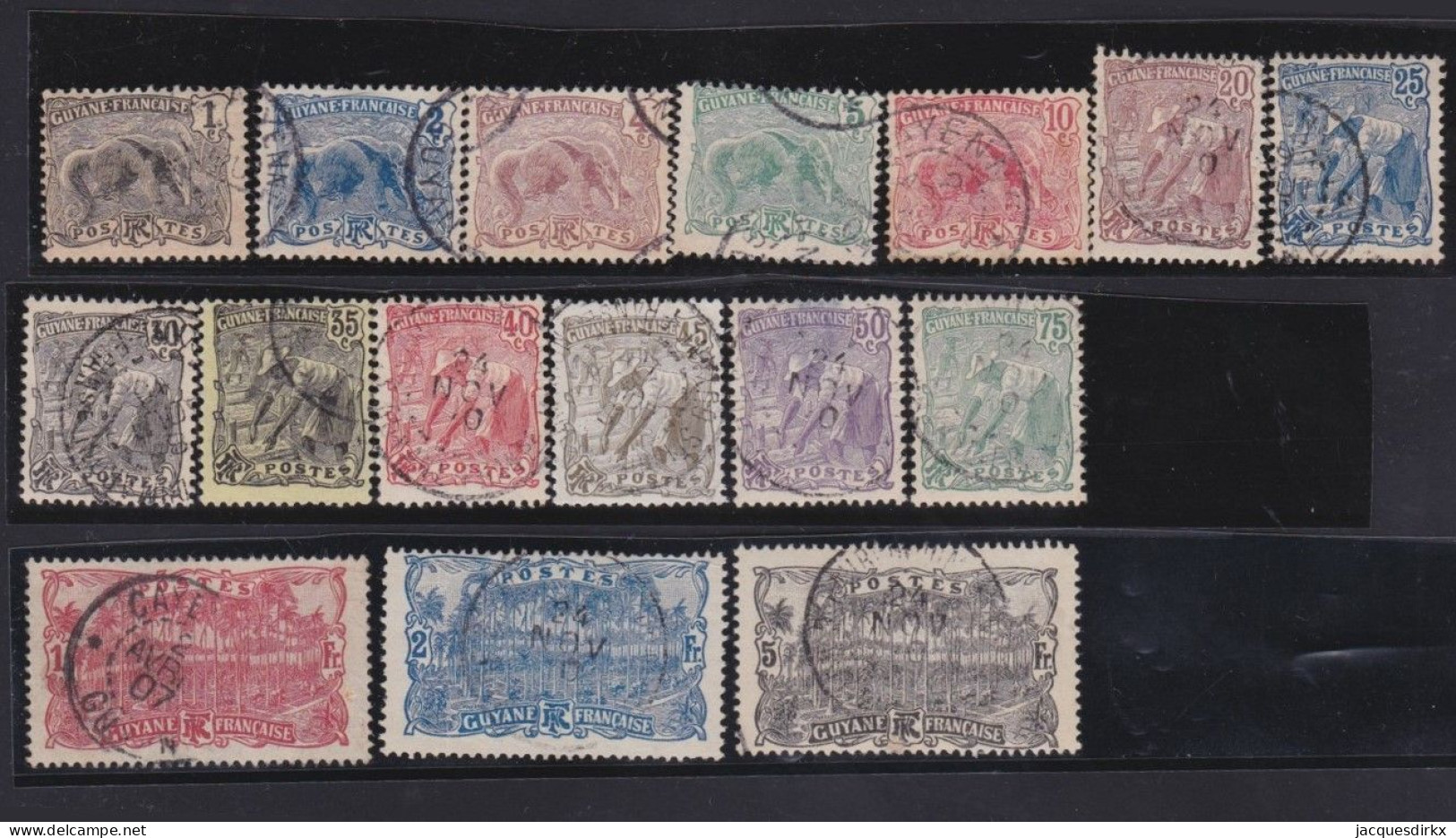 Guyane   .  Y&T   .    49/65  (sans 54)  .    O   .    Oblitéré - Used Stamps