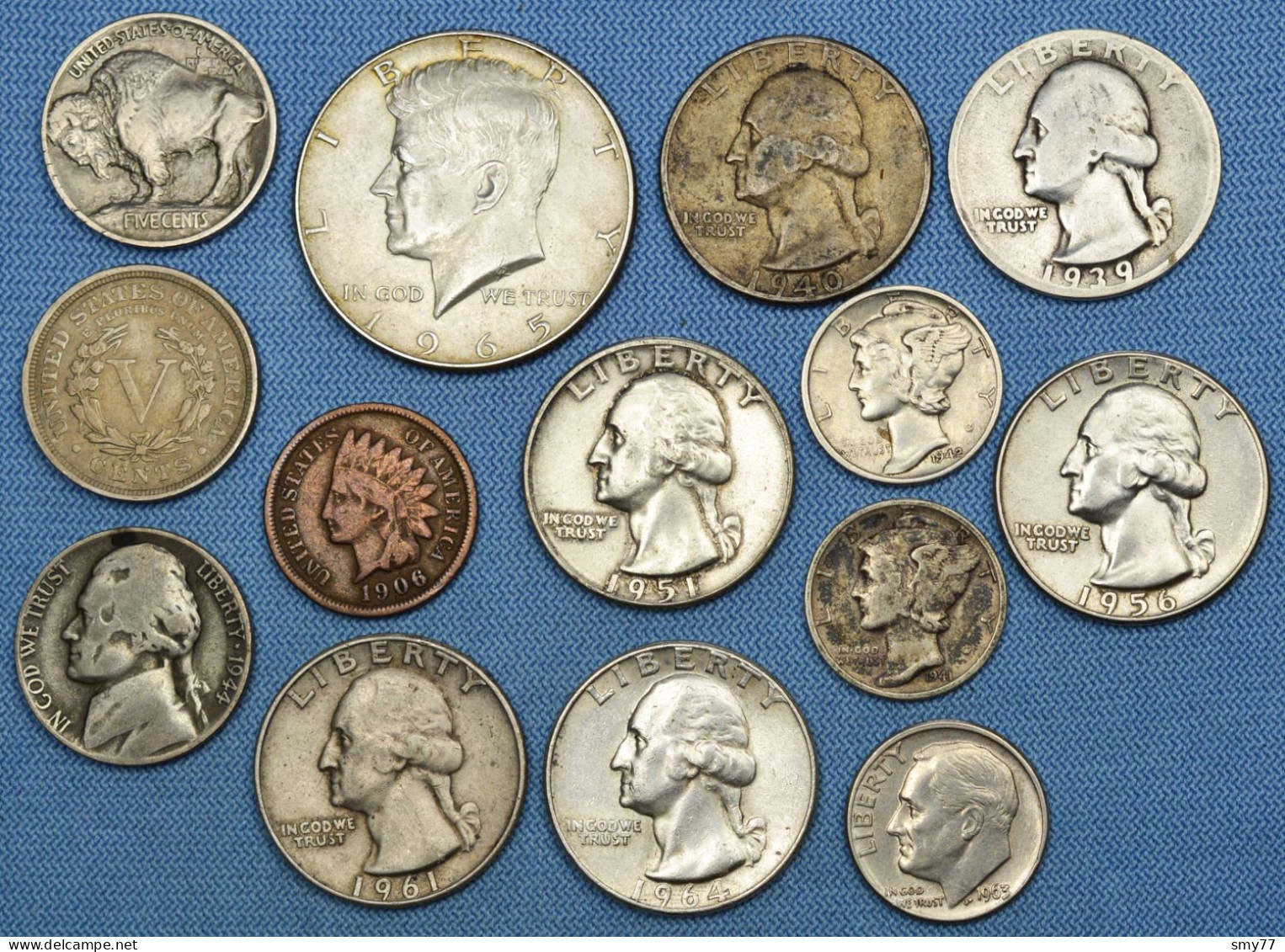 USA / États-Unis • Lot  14x • Silver Or Scarcer Coins • See Details • United States • [24-546] - Verzamelingen